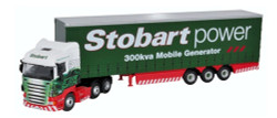 Oxford Diecast 76SHL02CS Scania Highline Curtainside Stobart Power OO Gauge