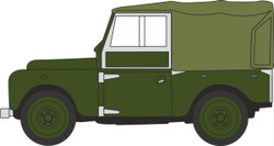 Oxford Diecast 76LAN188024 Land Rover Series I 88'' Canvas Bronze Green Plim. OO
