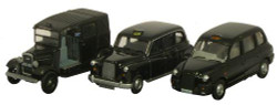 Oxford Diecast 76SET09 Taxi Set (3) OO Gauge