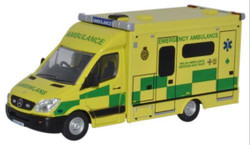 Oxford Diecast 76MA001 Mercedes Ambulance Wales OO Gauge