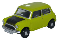 Oxford Diecast 76MN005S Austin Mini Lime Green OO Gauge