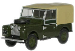 Oxford Diecast 76LAN188009 Land Rover Series I 88'' Canvas Bronze Green OO Gauge