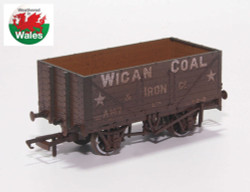 Oxford Rail 76MW7017W 7 Plank Wagon Wigan Coal & Iron Co A147 Weathered OO Gauge