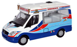 Oxford Diecast WM002 Whitby Mondial Mercedes Ice Cream Van Dimachios 1:43