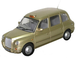 Oxford Diecast TX4002 TX4 Taxi Gold 1:43