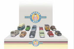 Oxford Rail 148CPK001 Carflat Car Pack 1960s - 4 Random Cars N Gauge