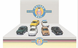 Oxford Rail 76CPK004 Carflat Car Pack 1990s Cars x4 Assorted OO Gauge