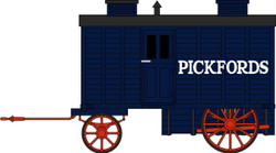 Oxford Diecast NLW002  Living Wagon Pickfords N Gauge