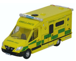 Oxford Diecast NMA001 Mercedes Ambulance Wales N Gauge