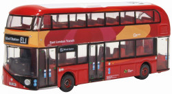 Oxford Diecast NNR008 Routemaster (New) East London Transit N Gauge