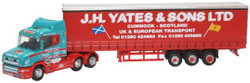 Oxford Diecast NTCAB008 Scania T Cab Curtainside J H Yates & Sons N Gauge