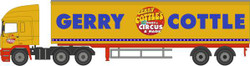 Oxford Diecast 76EC004  ERF EC Box Trailer Gerry Cottle's Circus OO Gauge