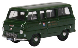 Oxford Diecast 76FDE016 Ford 400E Minibus London Fire Brigade (Green) OO Gauge