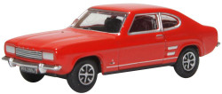 Oxford Diecast 76CP002 Ford Capri Mk1 Sunset Red OO Gauge