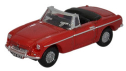 Oxford Diecast NMGB001 MGB Roadster Tartan Red N Gauge