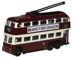 Oxford Diecast NQ1005 Q1 BUT Trolleybus Cardiff N Gauge