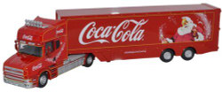Oxford Diecast 76TCAB004CC Scania T Cab Coca Cola Box Trailer OO Gauge