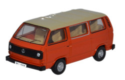 Oxford Diecast 76T25008 VW T25 Bus Ivory/Brilliant Orange OO Gauge