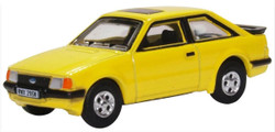 Oxford Diecast 76XR007 Ford Escort XR3i Prairie Yellow OO Gauge