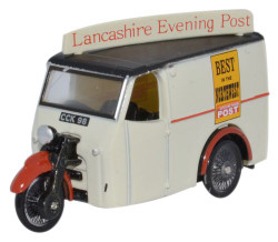 Oxford Diecast 76TV006 Tricycle Van Lancashire Evening Post OO Gauge