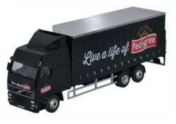 Oxford Diecast 76VOL02CL Volvo FH Curtainside Lorry Marstons OO Gauge