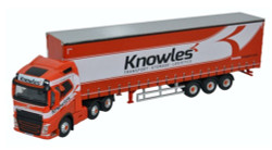 Oxford Diecast 76VOL4003 Volvo FH4 (G) Curtainside Knowles OO Gauge