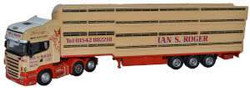 Oxford Diecast 76SCA02LT Scania Houghton Parkhouse Livestock Trans. Ian Roger OO