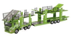 Oxford Diecast 76SCT004 Scania P Car Transporter Green Tiger OO Gauge