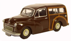 Oxford Diecast 76MMT003 Morris Minor Traveller 1967 Maroon OO Gauge