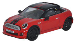 Oxford Diecast 76MC003 Mini Coupe Chilli Red/Black OO Gauge