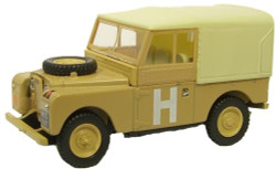 Oxford Diecast 76LAN188002 Land Rover Series I 88'' Sand/Military OO Gauge