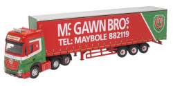 Oxford Diecast 76MB007 Mercedes Actros GSC Curtainside McGawn Bros OO Gauge