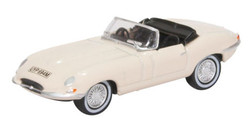 Oxford Diecast 76ETYP013 Jaguar E Type White OO Gauge