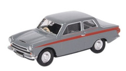 Oxford Diecast 76COR1008 Ford Cortina MkI Lombard Grey/Red OO Gauge