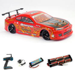 FTX Banzai RC Red Drift Car Radio/Remote Controlled Car Bundle w/Battery