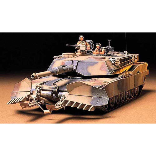 TAMIYA 35158 M1A1 Abrams w/Mine Plough 1:35 Military Model