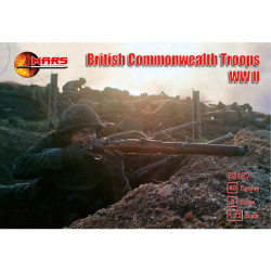 Mars 72127 British Commonwealth Troops WWII 40 Figures/8 Poses 1:72 Model Kit