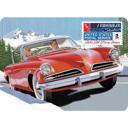 AMT 1251 1953 Studebaker Starliner - USPS w/Collectible Tin 1:25 Model Kit