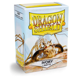 Dragon Shield Matte 100x Standard Card Sleeves - Clear/Ivory