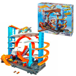 Hot Wheels City Ultimate Garage Playset w/Space for 90 Cars FTB69