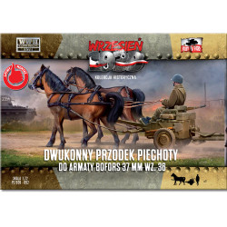 First to Fight 092 Two-Horse Carriage for Bofors 37mm wz.36 1:72 Model Kit