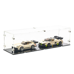 iDisplayit Acrylic Display Case For 2x LEGO Speed Champions Cars