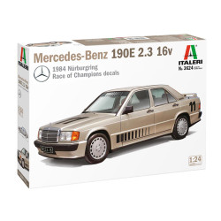 Italeri Mercedes  Benz 190E 1:24 Car Plastic Model Kit 3624