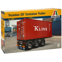ITALERI 3887  Tecnokar 20' Container Trailer 1:24 Military Model Kit