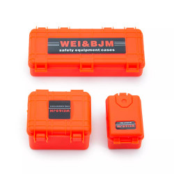 Orange Plastic Storage Boxes/Cases 1:10 Scale Crawler RC Car Accessories