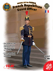ICM 16004 French Republican Guard Officer 1:16 Figure Model Kit
