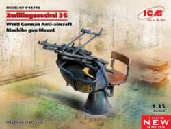 ICM 35714 Zwillingssockel 36 WWII Machine Gun 1:35 Military Vehicle Model Kit