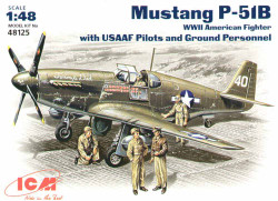 ICM 48125 North-American P-51B Mustang USSAF 1:48 Aircraft Model Kit