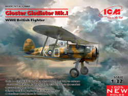ICM 32040 Gloster Gladiator Mk.I WWII British Fighter 1:32 Aircraft Model Kit