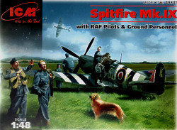 ICM 48801 Supermarine Spitfire Mk.IX with Pilots 1:48 Aircraft Model Kit